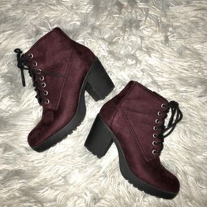 Burgundy Booties